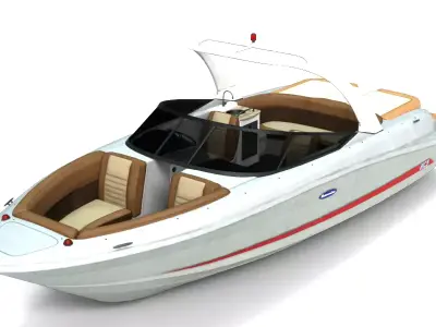 Luxury Boat Premium Performance Modern Design 3D model