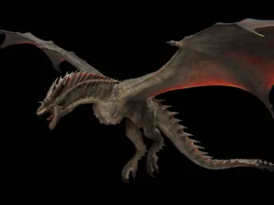 Dragon  Low-poly 3D model