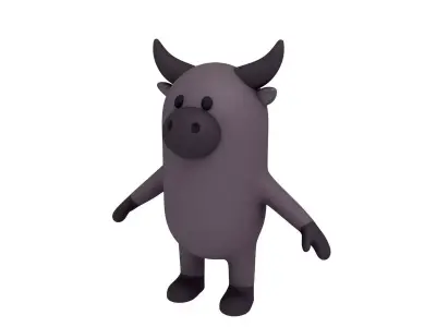 Cartoon Buffalo 3D model