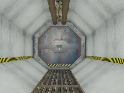 3d Tunnel Low-poly 3D model