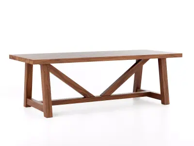Antigua Dining Table Free 3D model