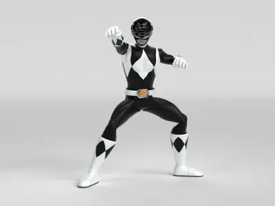 Black Ranger - Power Ranger 3D model