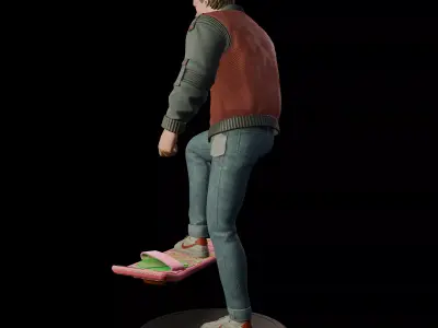 Marty McFly  80s Sci-Fi STL 3D Print Collectible 3D print model