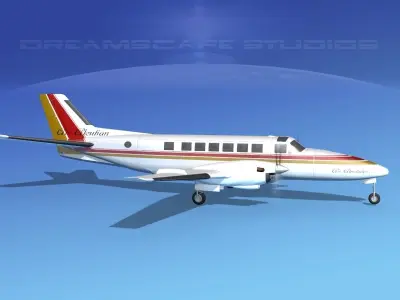 Beechcraft B99 Air Aleutian 3D model