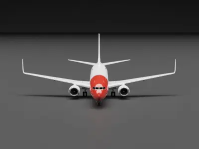 Boeing 737-800 Norwegian Airlines Livery  3D model
