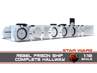 The Mandalorian - Rebel Prison Ship 1-18 scale 3D Model Pack purchase