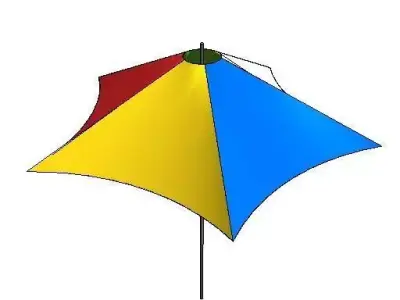 Umbrella patio Free 3D model