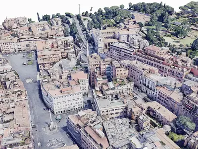 Piazza di Spagna Low-poly 3D model