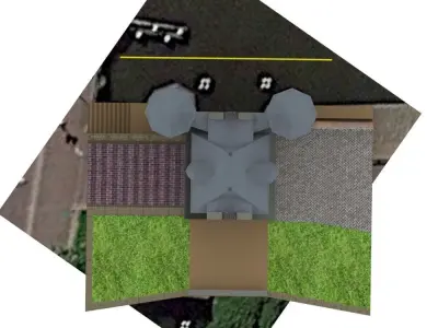 Waterport model game ready castle in netherlands Low-poly 3D model