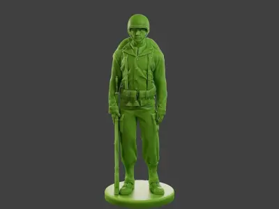 American soldier ww2 Stand A1 Free 3D print model