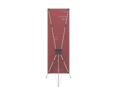 Xbanner retractable banner stand 3D model