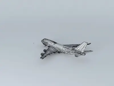 Boeing 747 400 3D model