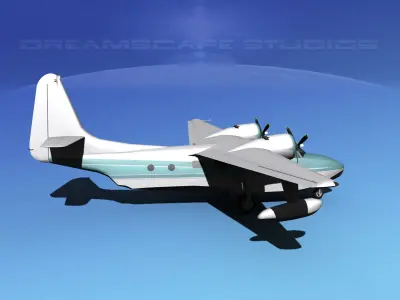 Grumman G-73 Mallard V24 3D model