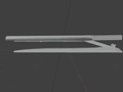 Cyberpunk Bench Low-poly 3D model