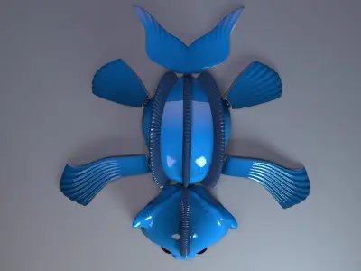 Articulated Catfish 3D print model