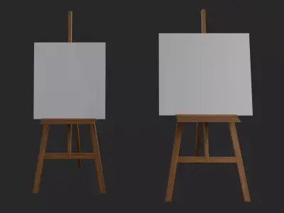 Easel Stand MAYA and Blender Free low-poly 3D model