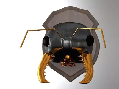 Big Game Bug Hunter Jack Jumper Ant mounted 3D model