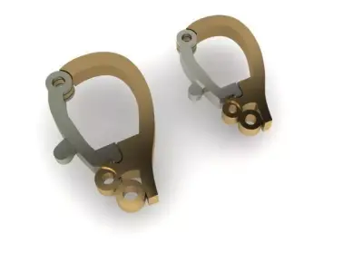 pearl enhancer hinged pendant bail 3D model