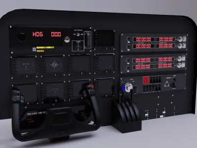 Helicopter Aircraft Cockpit FV1 Kit Master 3D model