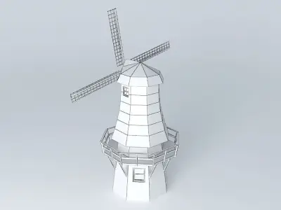 Dutch Windmill 3D model