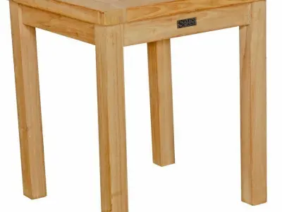 Corum Teak Solid Wood Side Table Free 3D model