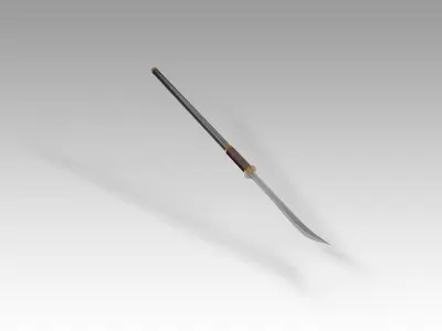 Japanese Naginata Free 3D model