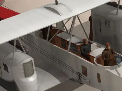 Gotha G IV Bomber 3D model