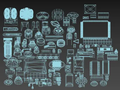 Greeblie Kitbash Set 2 3D model