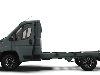 Opel Movano Chassis Truck SCab 3450WB HQInterior 2023 3D model