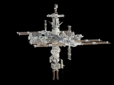 Space station 3D model