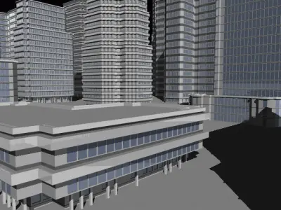 Skyscraper Cityscape 3D model