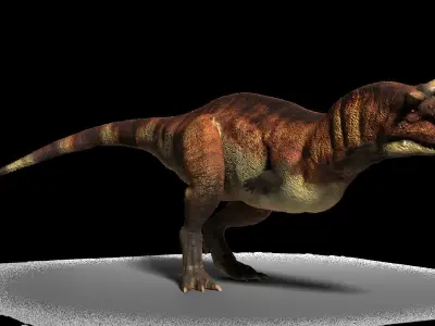 Carnotaurus dinosaur Low-poly 3D model