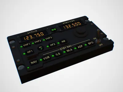 RADIO Panel Low-poly 3D model