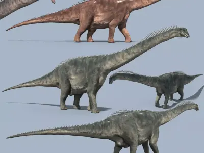 Argentinosaur Forever - 8K 3D model