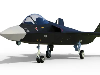 Qaher F-313 iranian stealth fighter 3D model