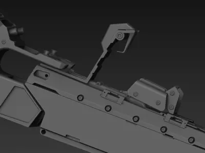 part scifi mortals spacecraft 3D model