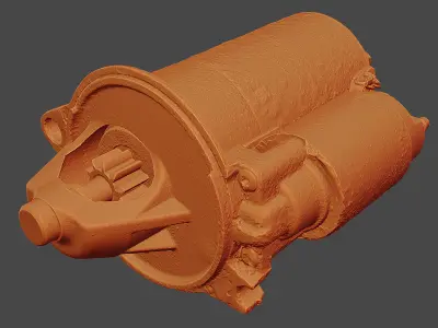 Car Starter Motor RAW Scan 3D model