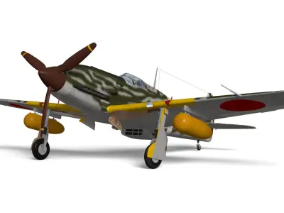 Kawasaki Ki61 hien kou  tony 3D model