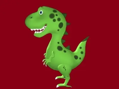 Cartoon Dinosaur 3D model