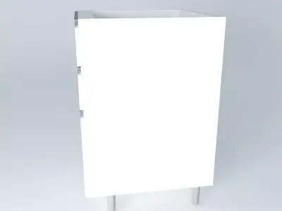 Counter with drawer and two drawers Free 3D model