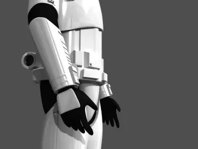 Storm Trooper Rigged and Animated 3D model