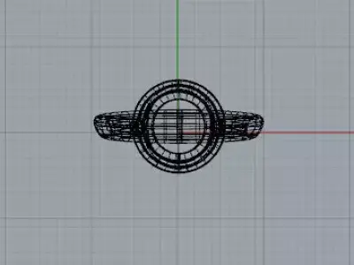 Anello sweep1 con castone e chiuso Free 3D model