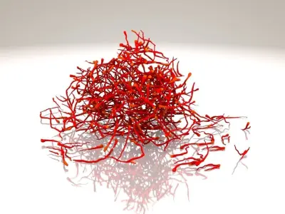 Saffron Stigma 3D model