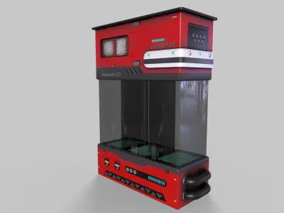 Sci-Fi Aquarium V1- 002 Low-poly 3D model