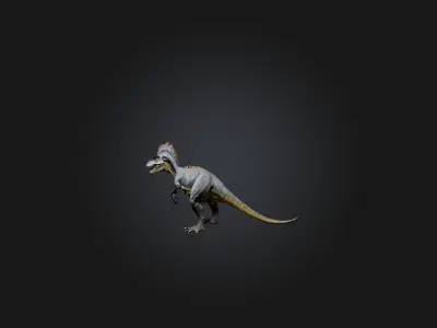 Realistic Allosaurus Model Low-poly 3D model