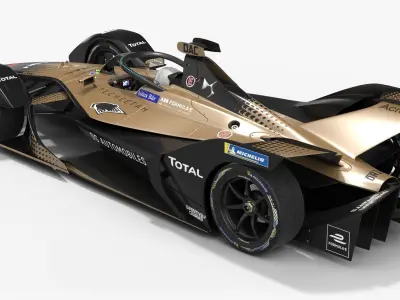 DS Techeetah Formula E Season 2020 2021 Race Car 3D model