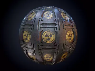 Sci-Fi Military Seamless PBR Texture 64 Texture