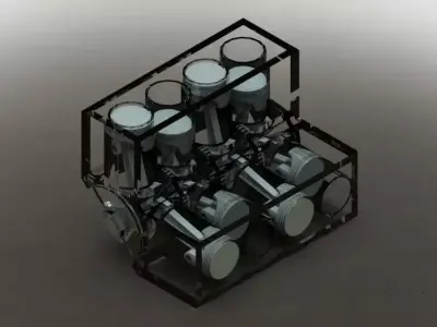 V8 Engine Free 3D model