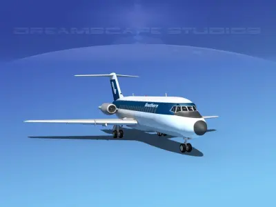 Douglas DC-9-15 Southern 2 3D model