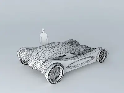 Light Lines Car Free 3D model
